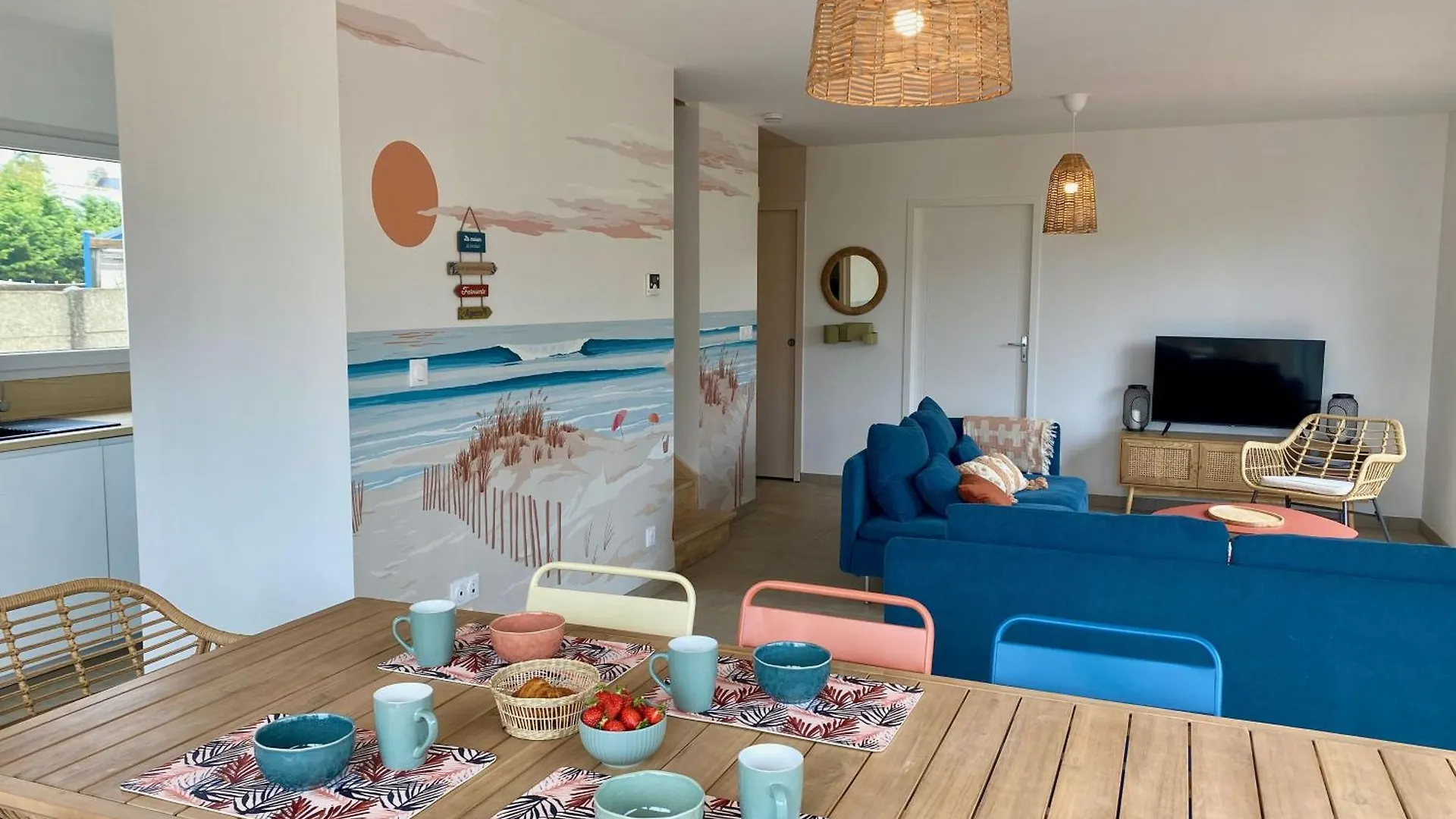 Lumineuse Maison Acces Plage A Pied A 普卢加斯努 0*,  法国